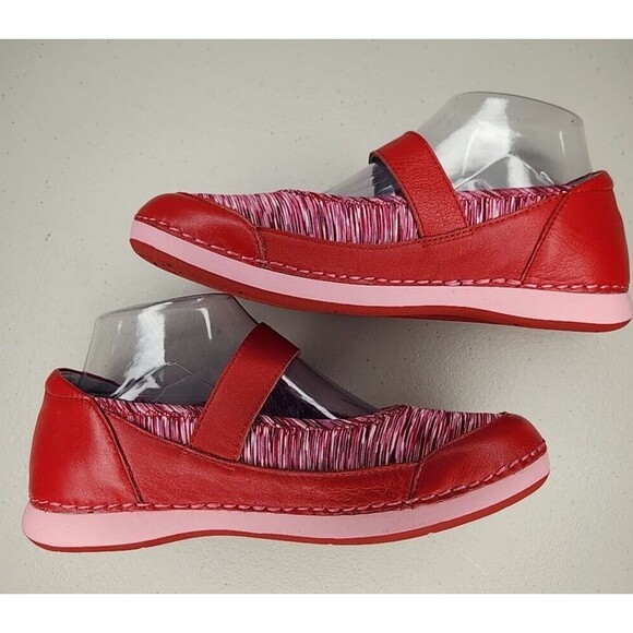 Alegria Red Mary Jane Slip On Shoes Clogs Womans Size 7 - 7.5 EU 37 Gem - 623 - Picture 7 of 12